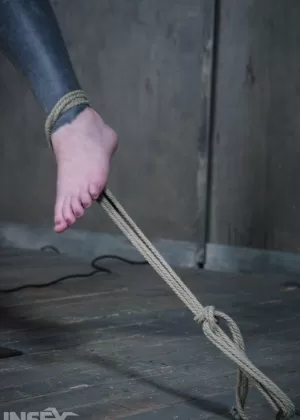 Tattooed girls Luna Lavey and Mia Torro are stimulated while in a dungeon