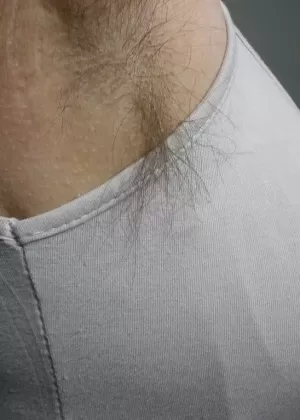 Horny granny Caro in high heels flaunting hairy armpits  mature ass