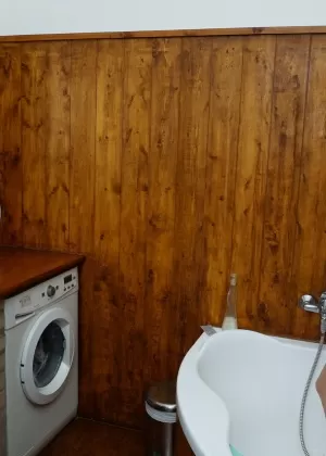 Старая лесбиянка наблюдает, как молодая девушка принимает душ, прежде чем они целуются и лижут киски